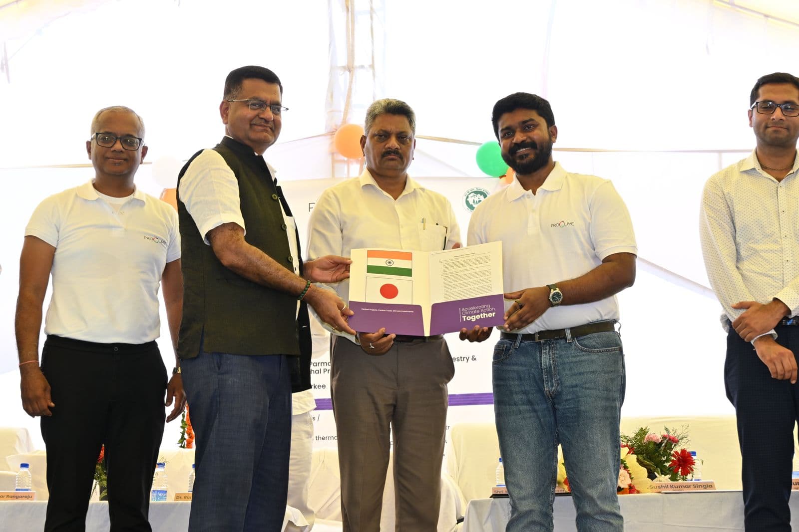 Cadira x ProClime MOU at the Biochar Inauguration event in HP - (Left to Right) 1. Vijayakumar Ranga.jpeg